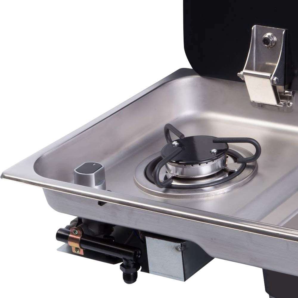 SBPKMARSCT two-burner knob controls provide precise flame adjustment.