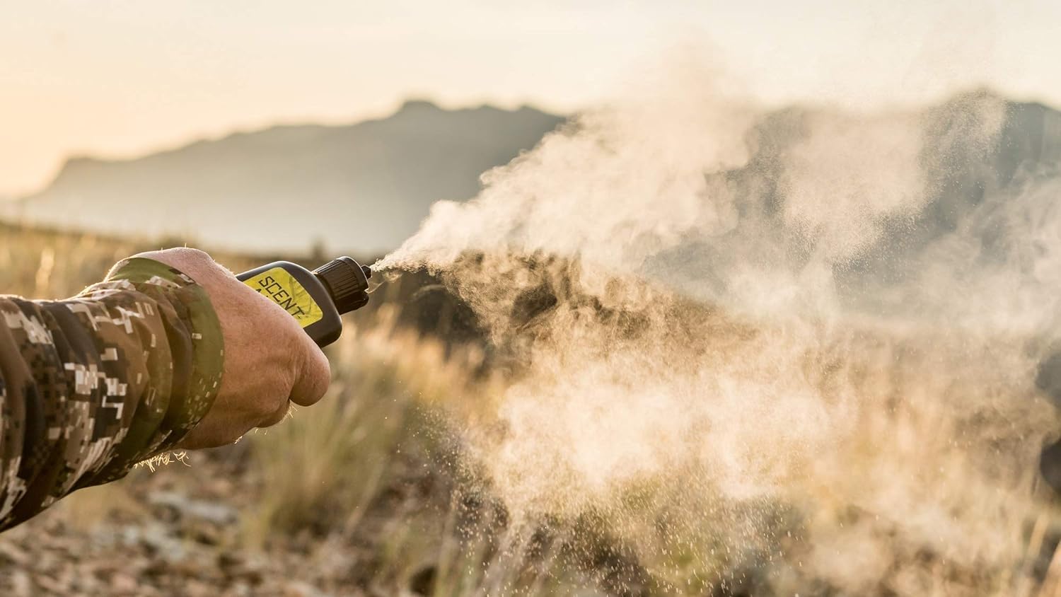 Scent-A-Way Wind Indicator compact design fits pockets for quick field checks.