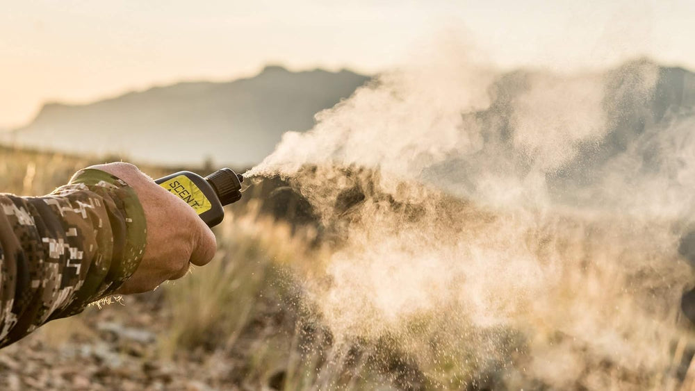 Scent-A-Way Wind Indicator compact design fits pockets for quick field checks.