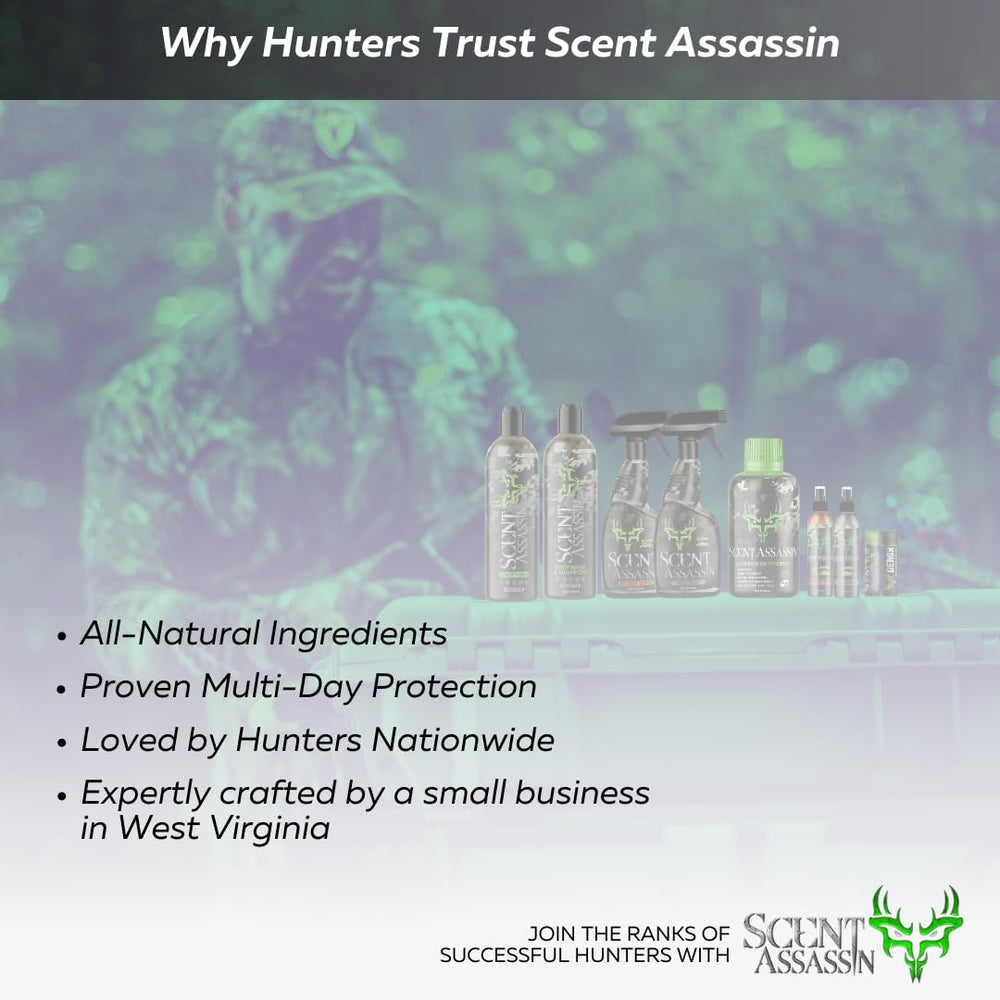 Scent Assassin hunting gear ready for the field.