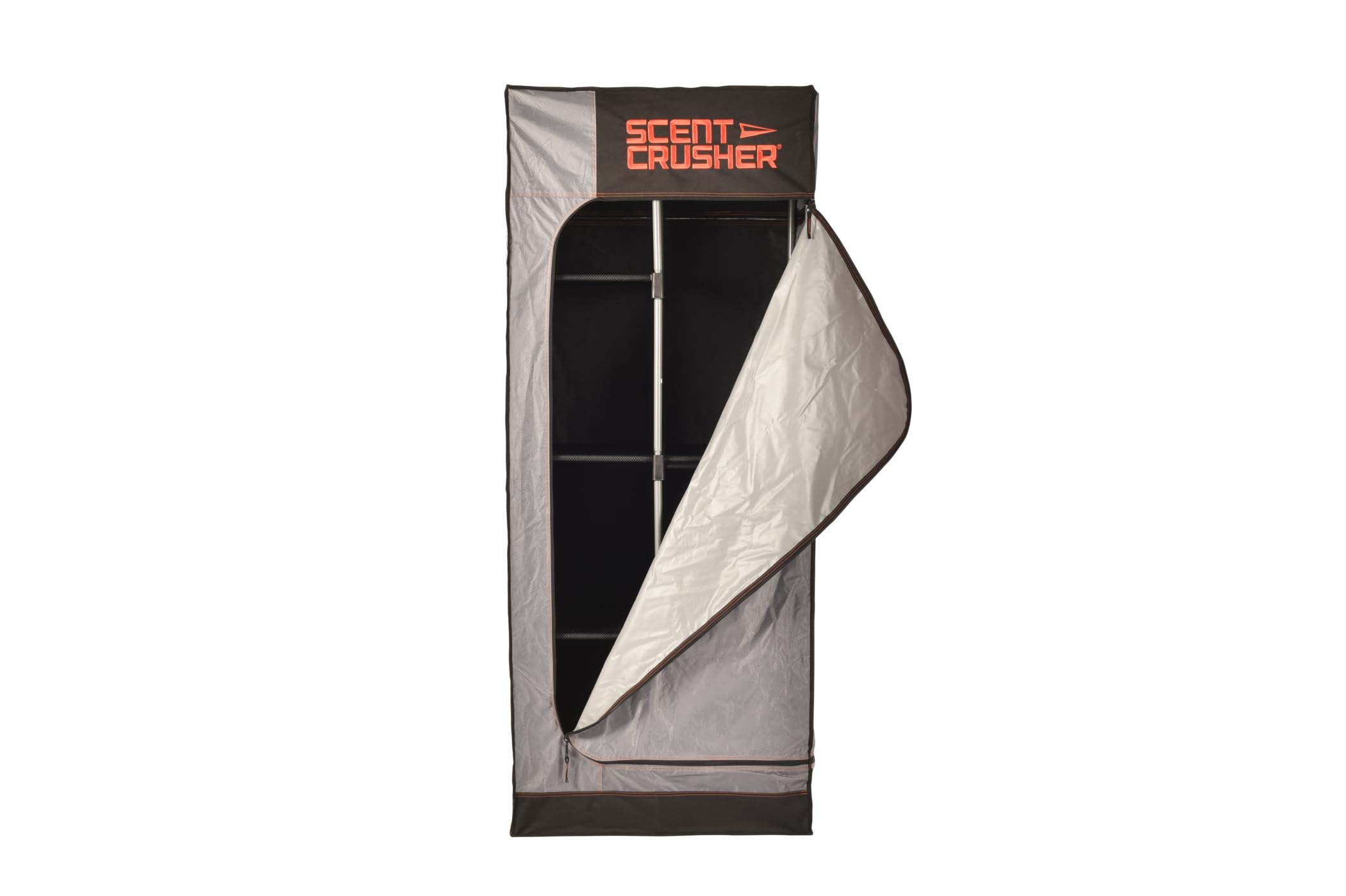 Scent Crusher Locker Lite showing dimensions 28x69 for compact storage