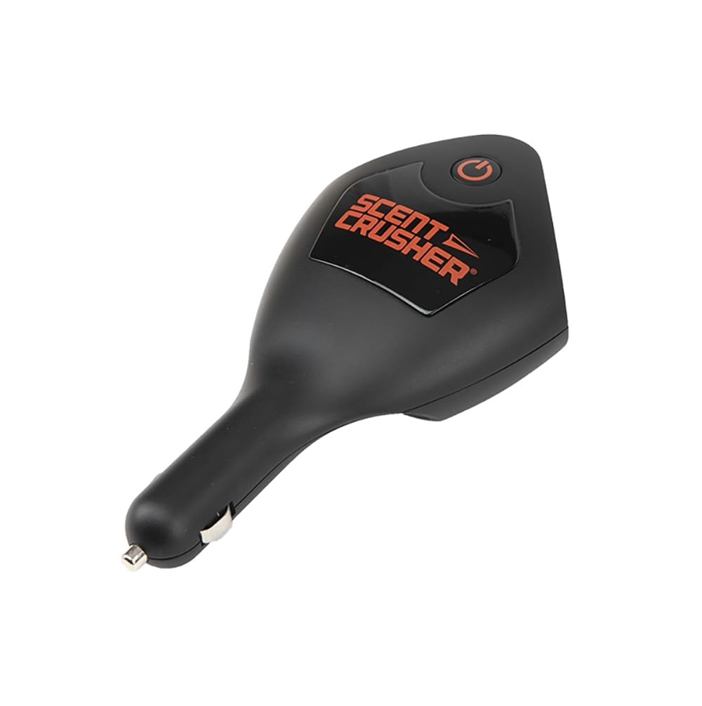 Scent Crusher Ozone Go Super Max in-use device delivering faster odor control.