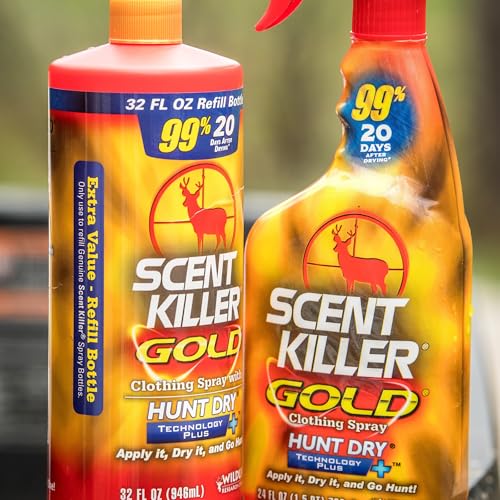 Scent Killer Gold Refill label with Hunt Dry Technology