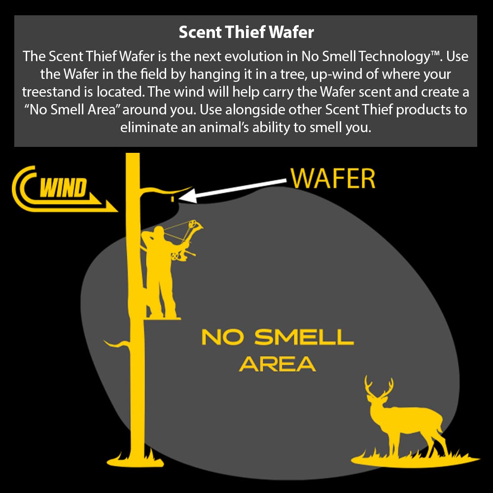 Scent Thief hunting wafers pair with Field Spray for scent control
