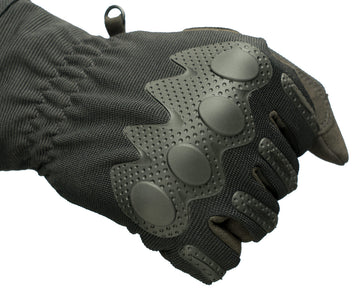Reinforced thumb and trigger finger enhance durability during tactical tasks.
