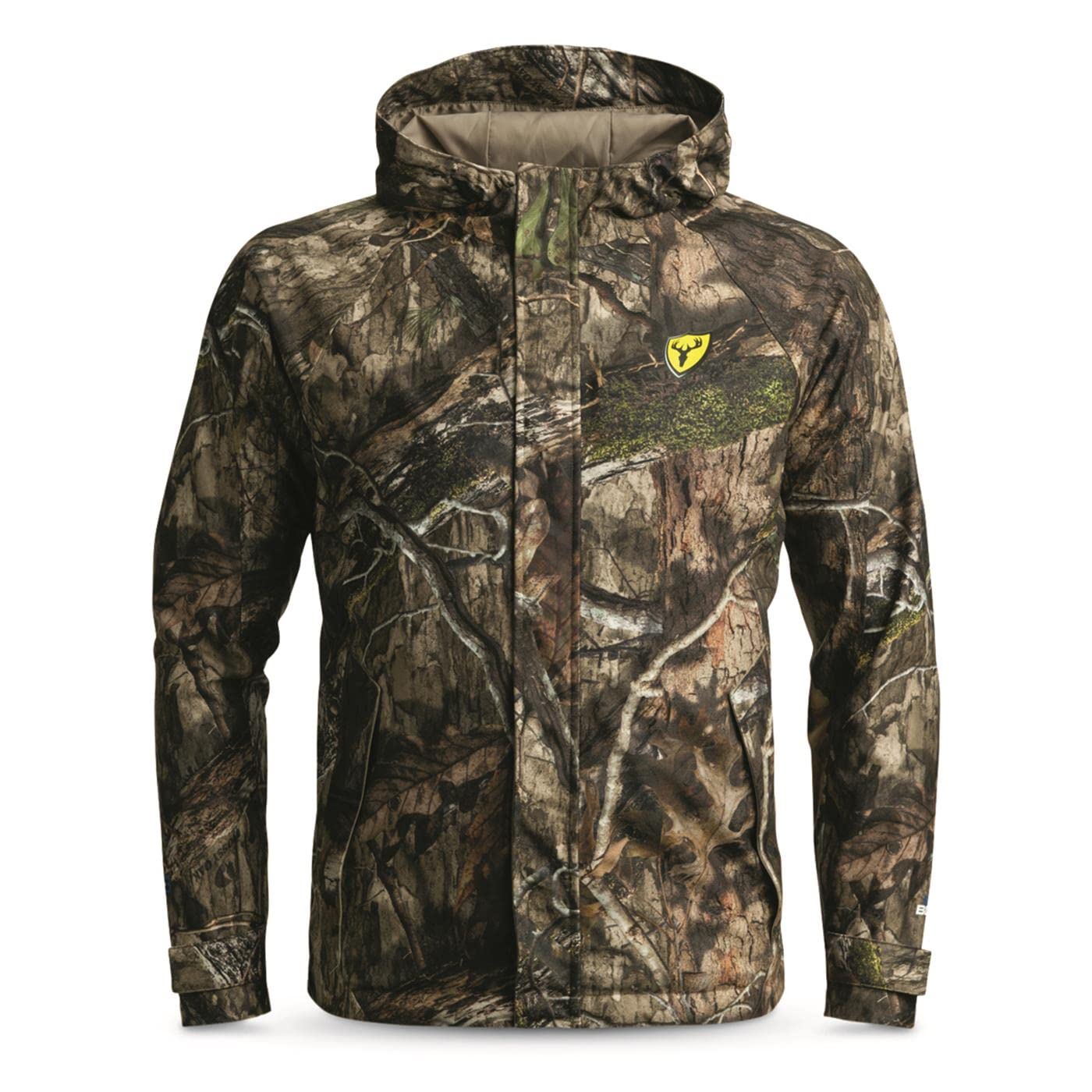 SCENTBLOCKER Drencher jacket camo pattern aids concealment in natural terrain.
