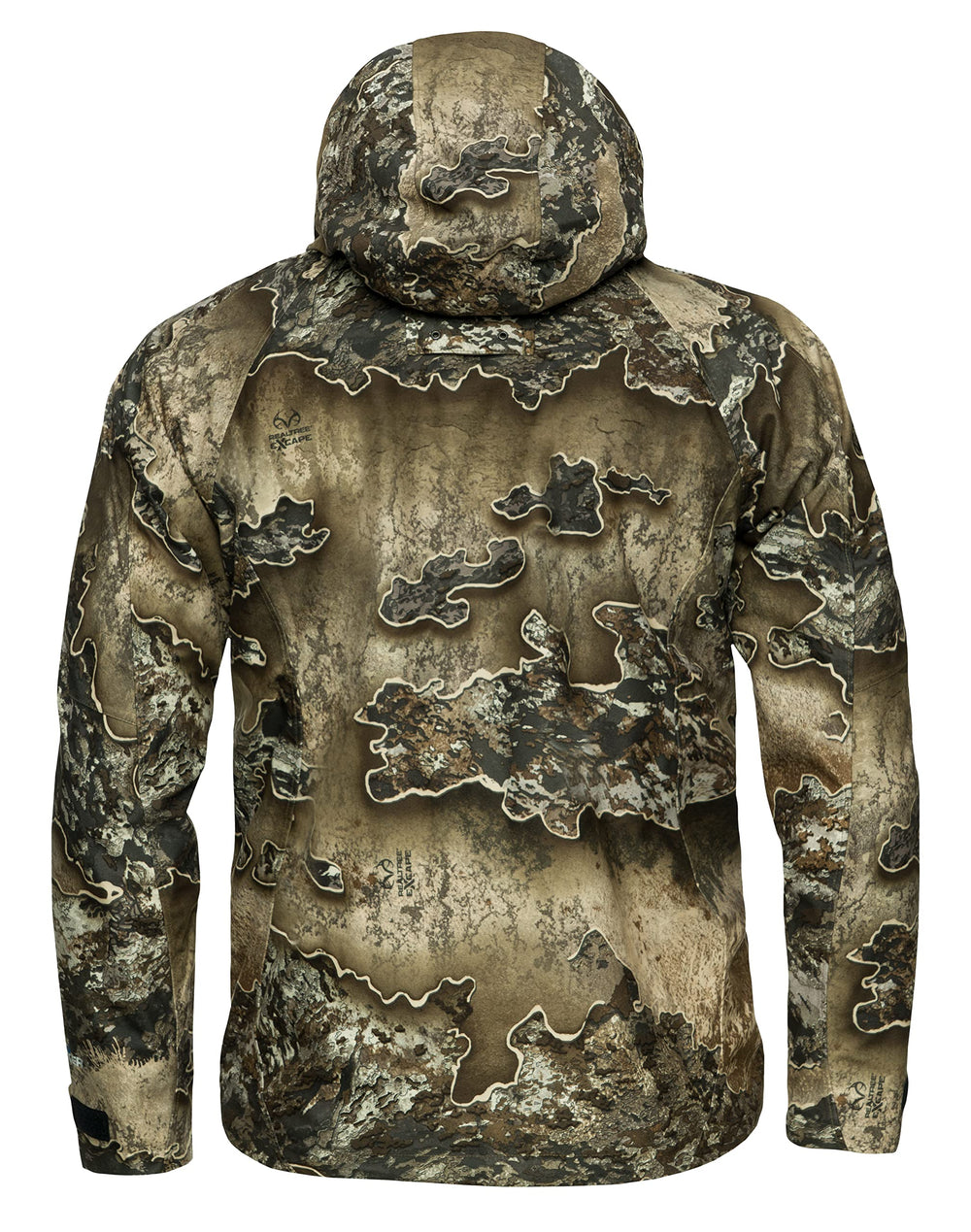 SCENTBLOCKER Drencher jacket camo pattern aids concealment in varied terrain.