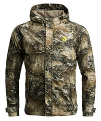 SCENTBLOCKER Drencher jacket front view shows camouflage pattern for concealment and comfort.