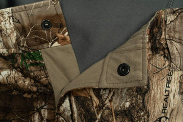ScentBlocker Drencher pants adjustable ankle cuffs closeup for rain protection.