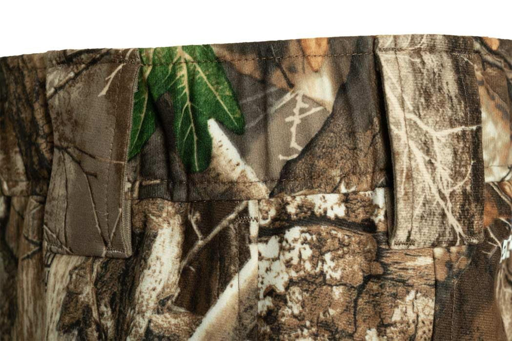 SCENTBLOCKER Drencher pants back view highlights durable waterproof construction for all-day rain days