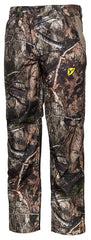 ScentBlocker Drencher pants elastic waist snap closeup shows secure fit.