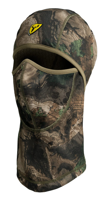 SCENTBLOCKER Shield Series S3 headcover worn by a hunter for midseason concealment and odor control.