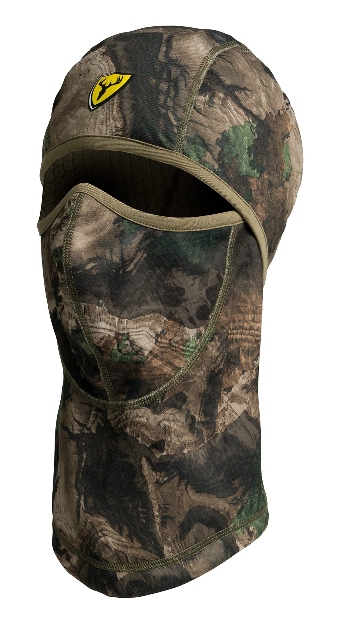 SCENTBLOCKER Shield Series S3 headcover worn by a hunter for midseason concealment and odor control.