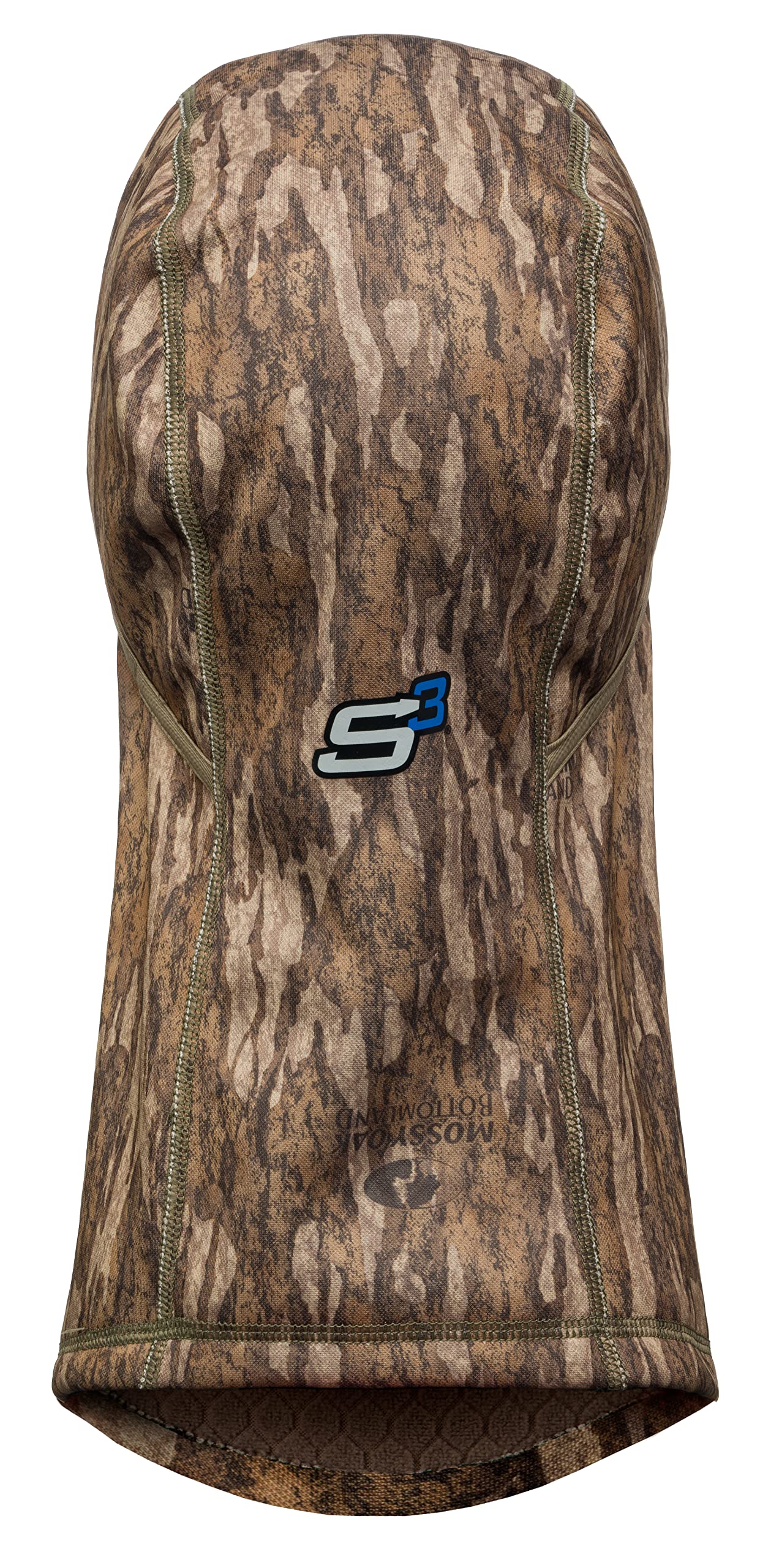 ScentBlocker Shield Series S3 headcover worn on hunter, full-face coverage for concealment and comfort