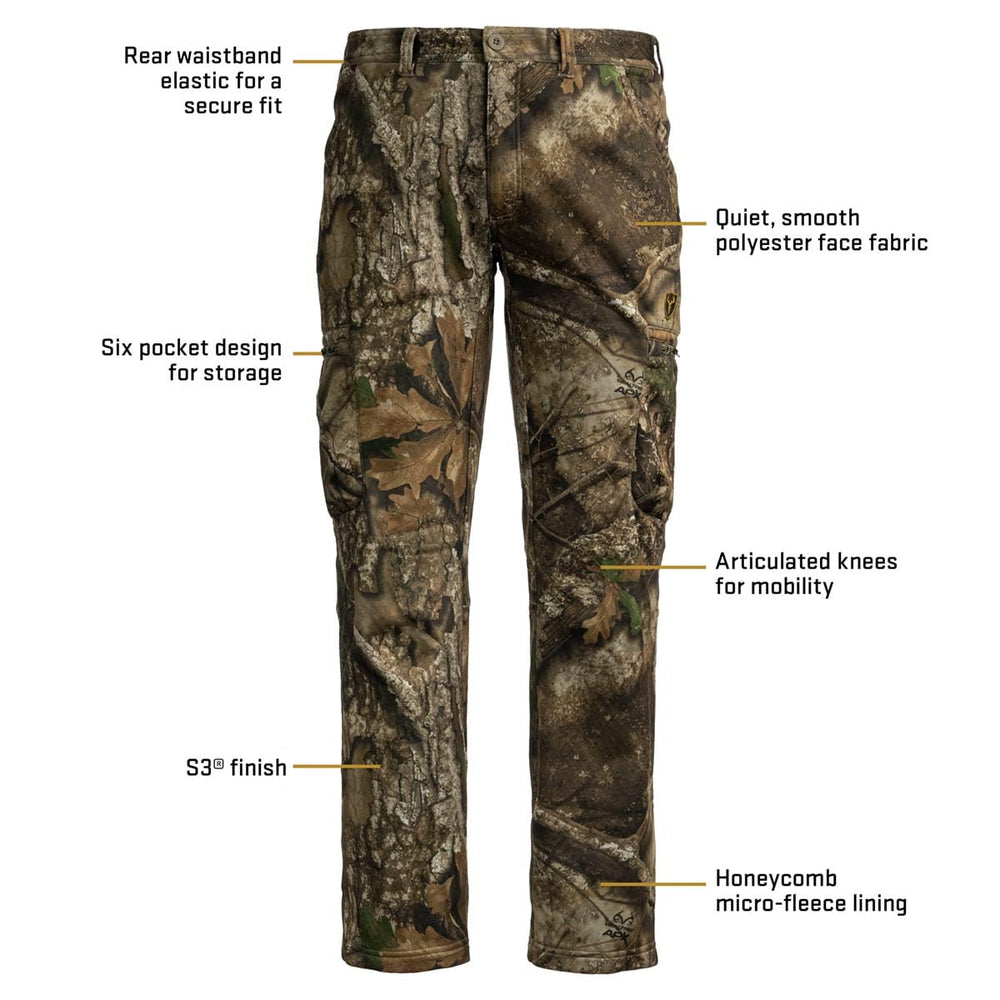 SCENTBLOCKER Shield Series Silentec midweight pants six-pocket detail for versatile storage during hunts.