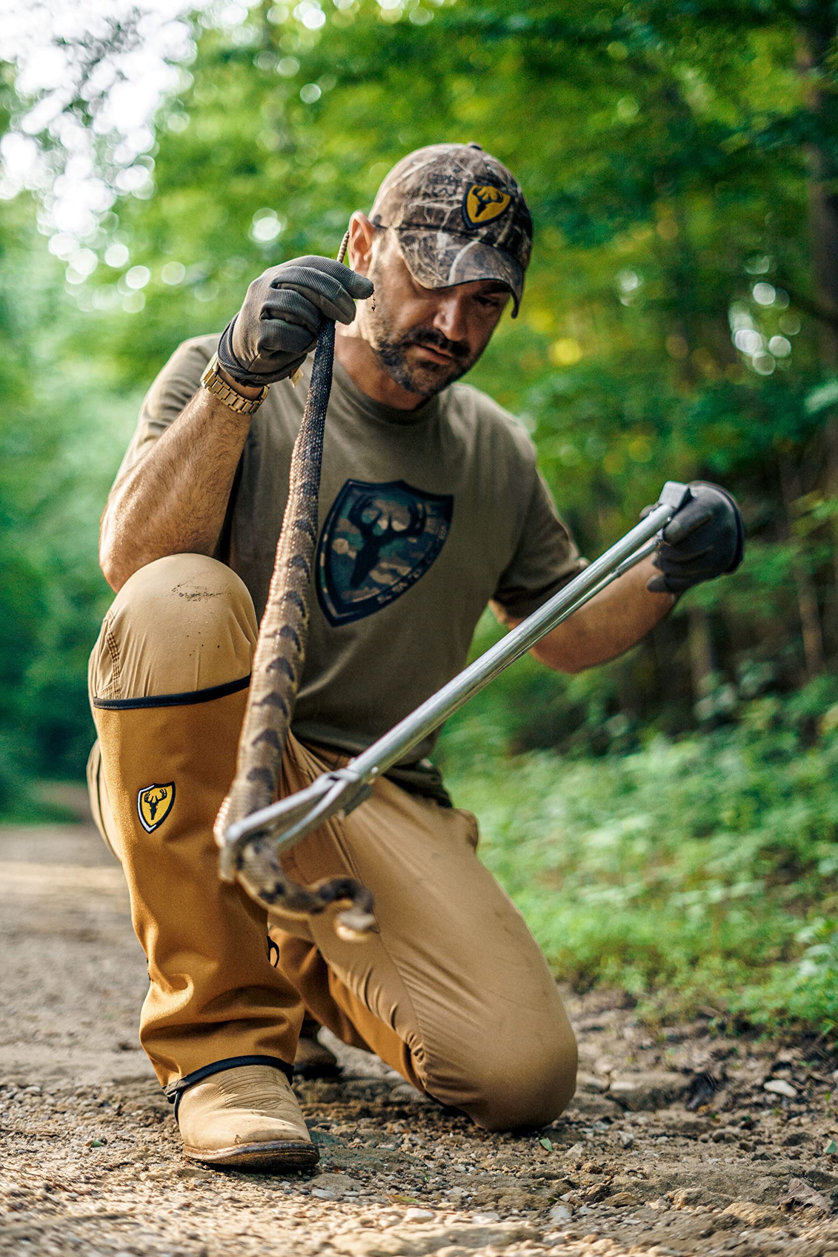 SCENTBLOCKER Snake Gaiters ideal for oil, gas, and utility workers.