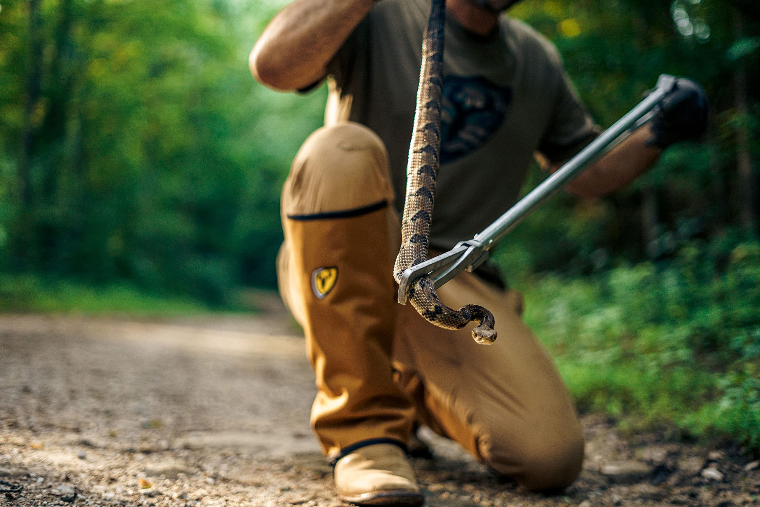 SCENTBLOCKER Snake Gaiters rugged long design withstands brush and rough terrain.