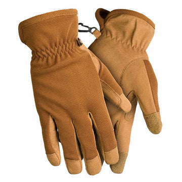 SCENTBLOCKER stretch shooting glove close-up showing flexible fit and leather palm.
