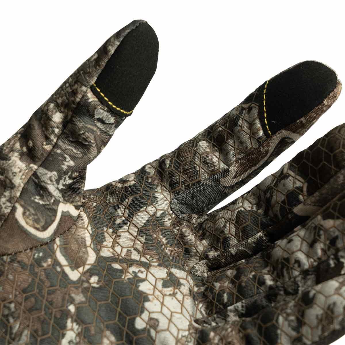 ScentBlocker Underguard gloves showcasing stretch wrist fit and warmth