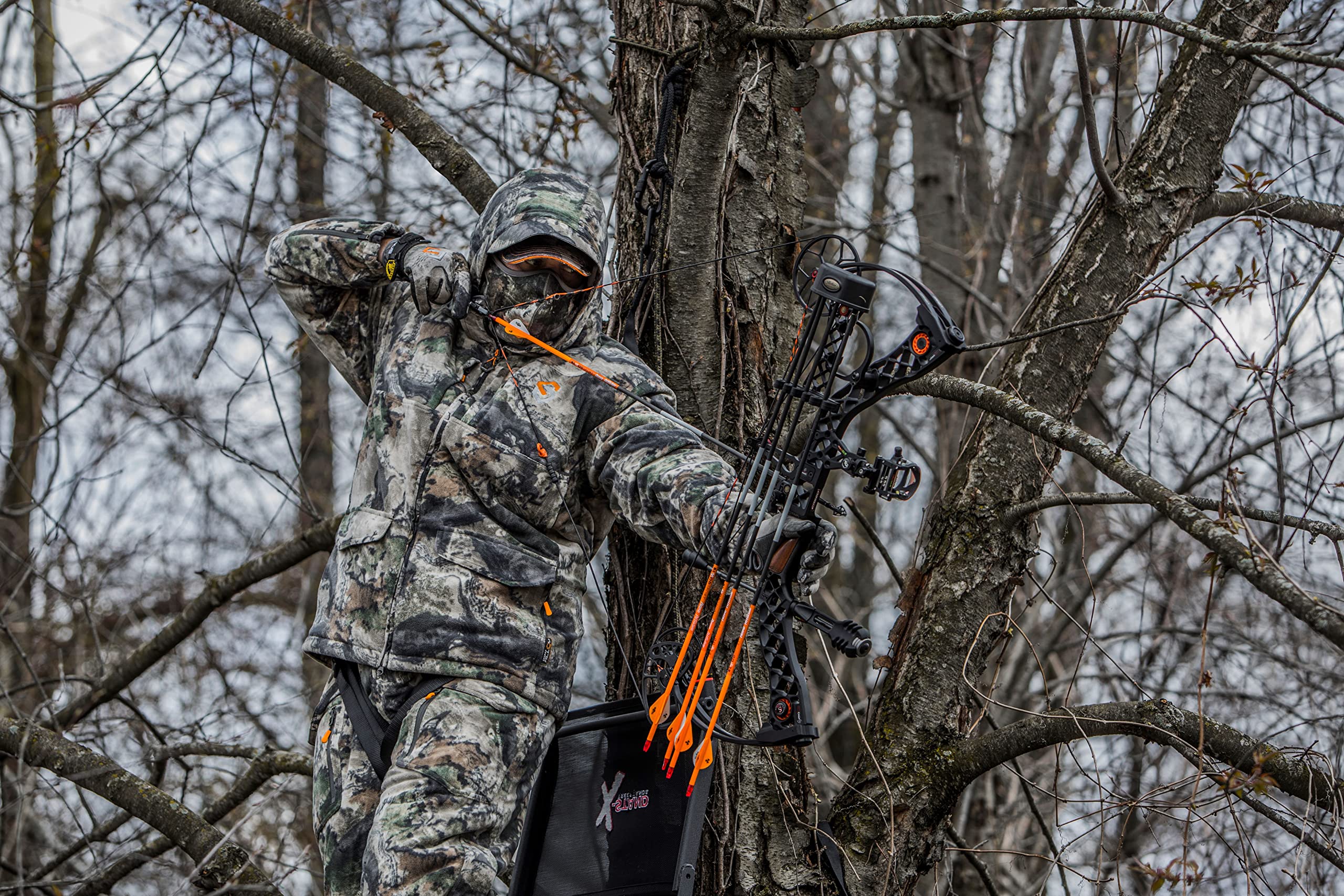 ScentLok BE:1 fortress cam-lock wrist protector highlighting stability during tracking.