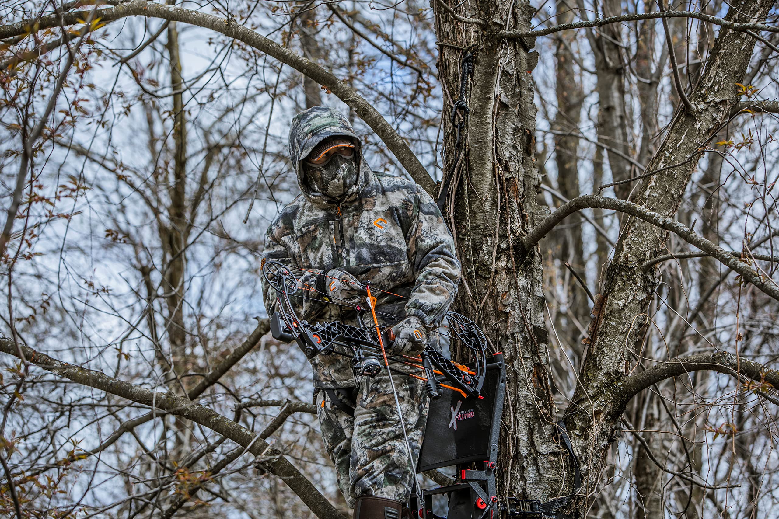 ScentLok BE:1 carbon-activated layer—scent-blocking tech visible for hunters.