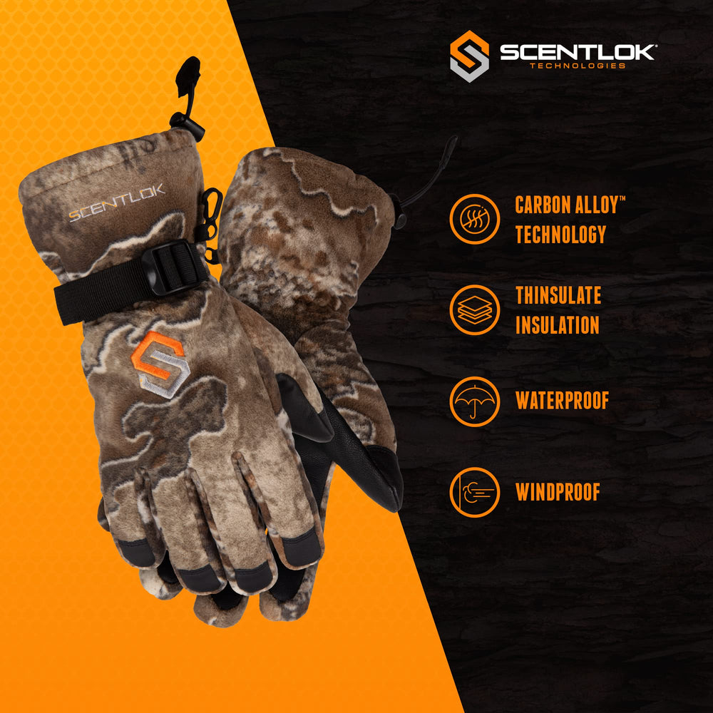 ScentLok BE1 Fortress extended wrist cuff for secure fit in harsh weather.