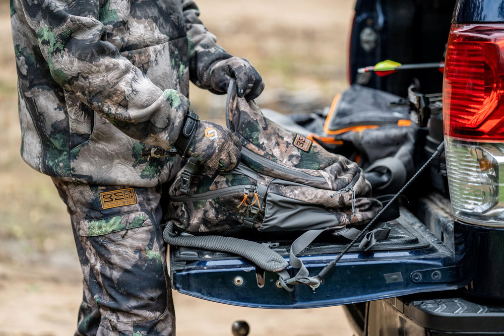 ScentLok BE:1 Grinder Lite hydration pocket ready for on-the-go hydration