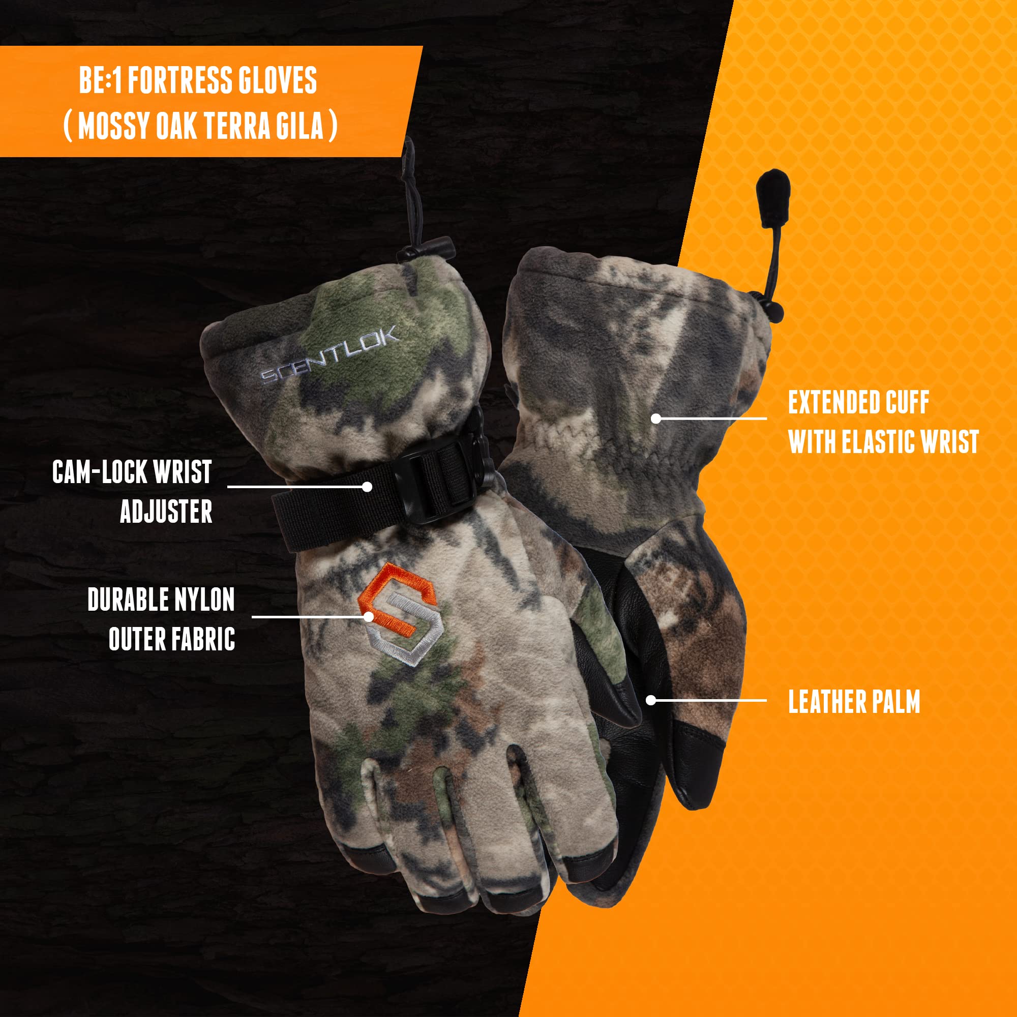 ScentLok BE:1 closeup of Thinsulate lining offering extra warmth for cold hunts.