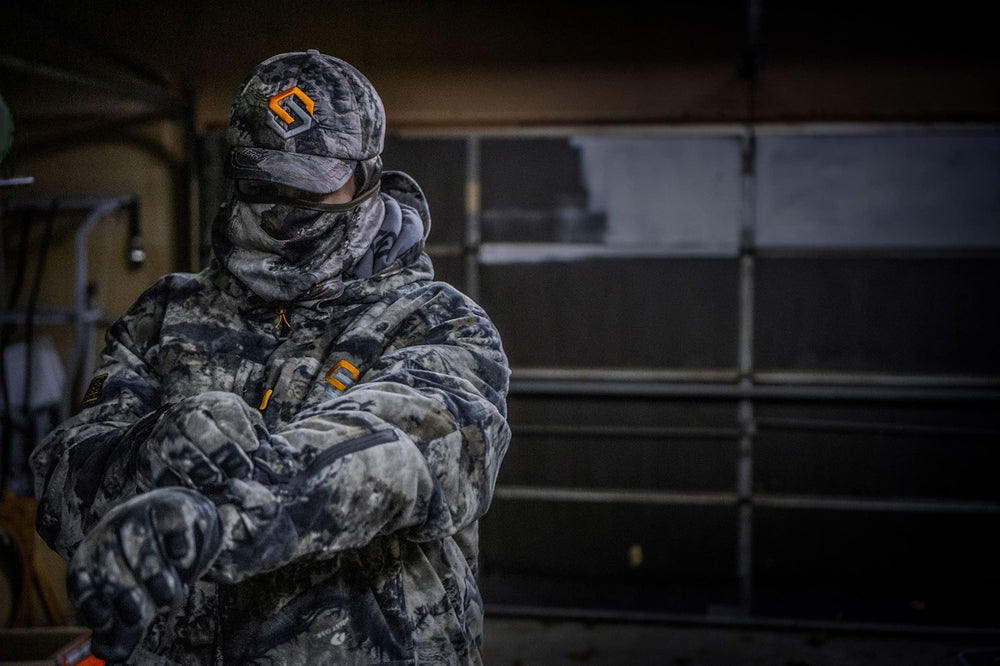 ScentLok BE:1 fortress outer shell shows waterproof and windproof protection.