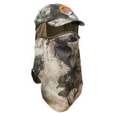 ScentLok Lightweight Ultimate Headcover cap close-up showing sun protection for long outdoor hunts.