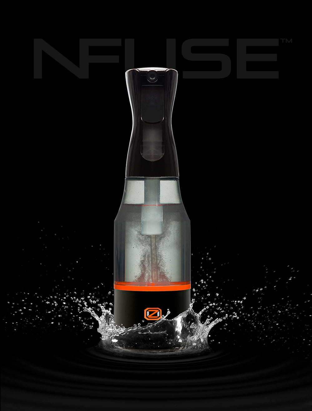 Spray nozzle addressing hunting gear like boots and pants for scent reduction.