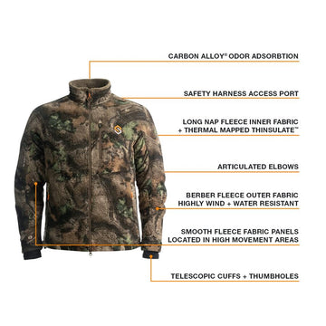 ScentLok Revenant Pro articulated elbows provide full motion for archery hunts