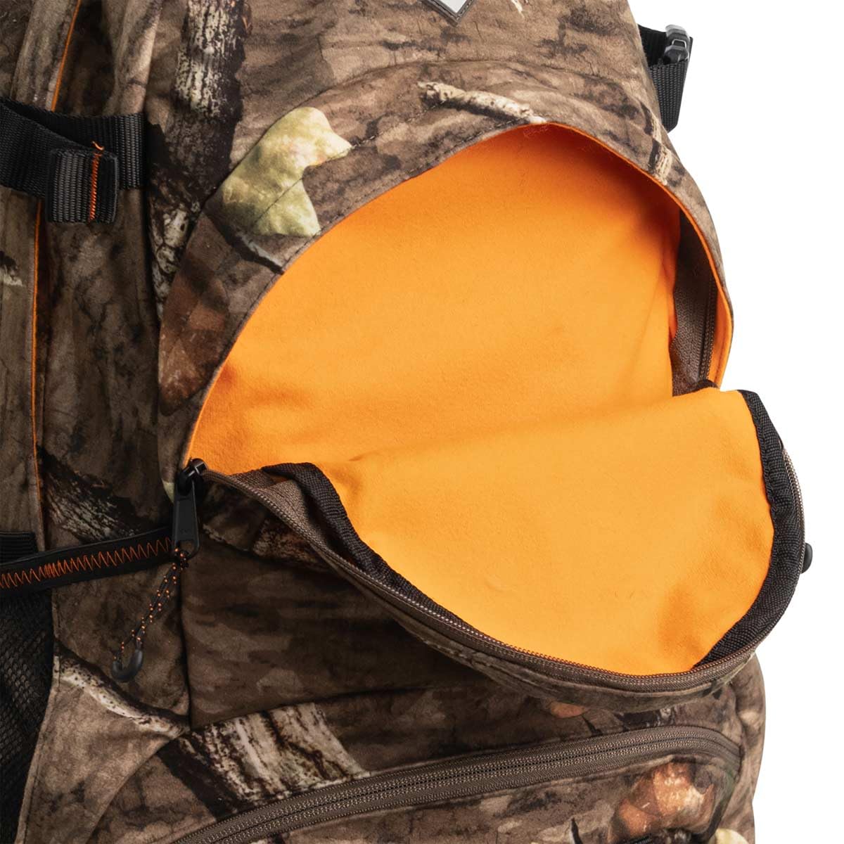 ScentLok Rogue Backpack orange interior lining improves visibility