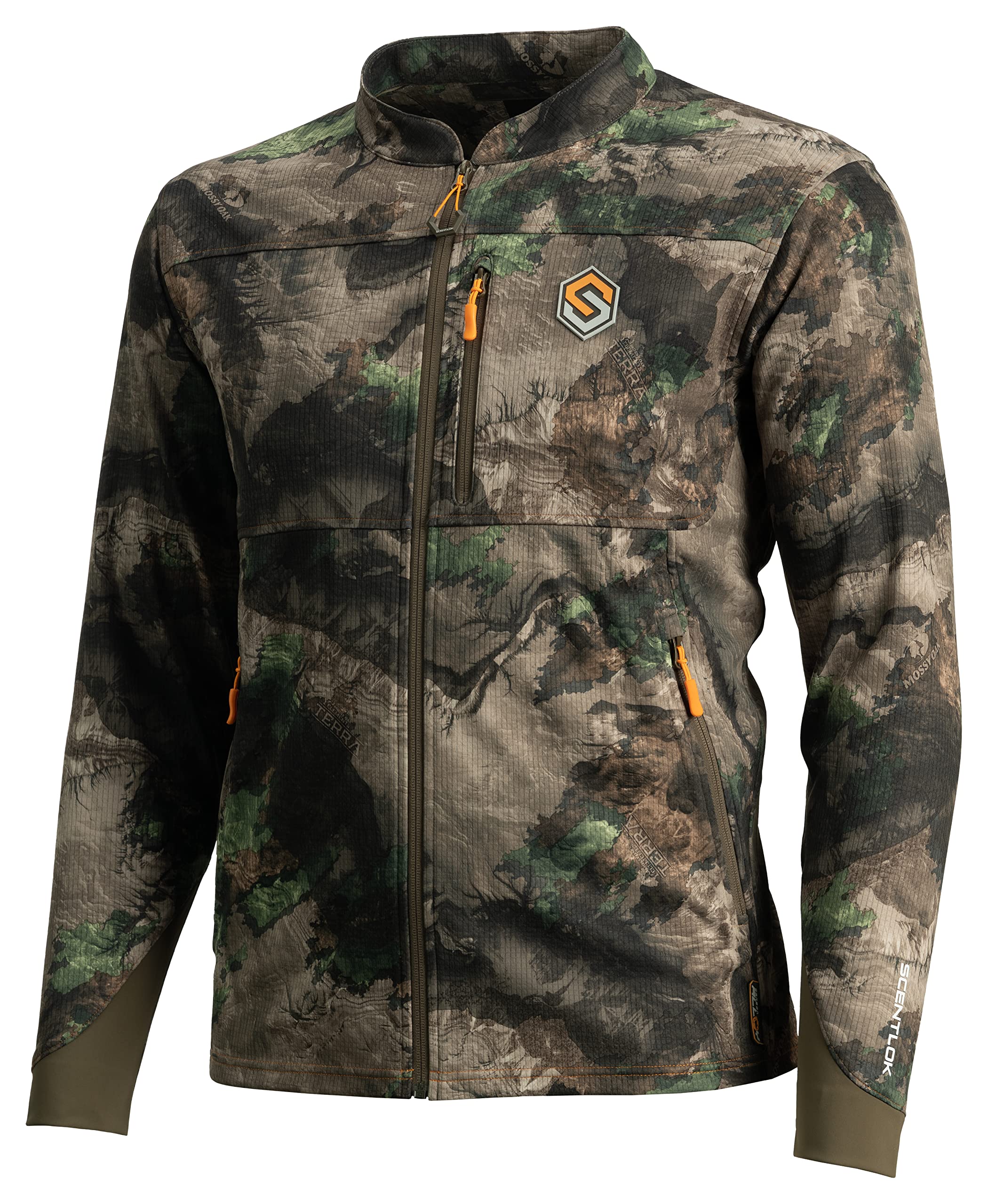 ScentLok Savanna Aero Crosshair Jacket front view highlights lightweight odor-control for warm-weather hunts