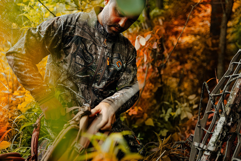 ScentLok Savanna Aero Crosshair jacket lightweight material ideal for warm hunts.