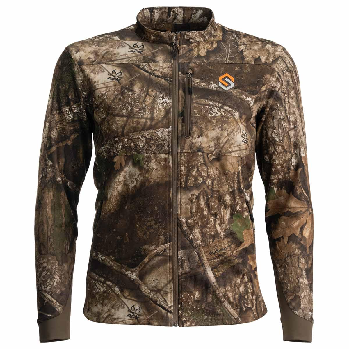 ScentLok Savanna Aero Fuse jacket front view in Realtree APX for odor-control versatility