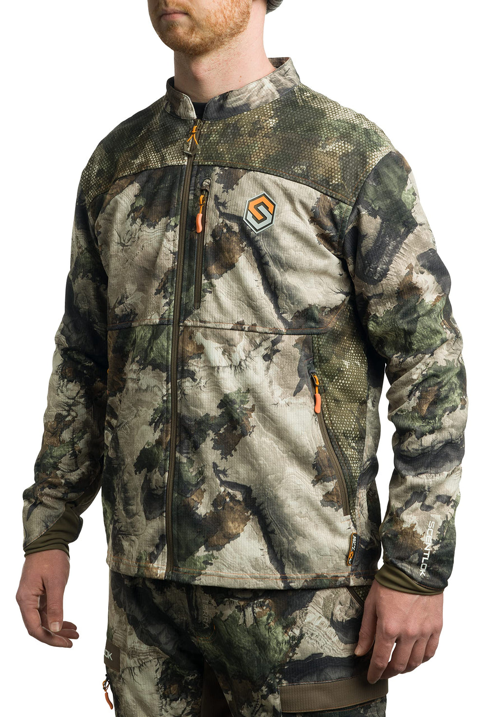 ScentLok Savanna Aero jacket back view shows streamlined silhouette for mobility