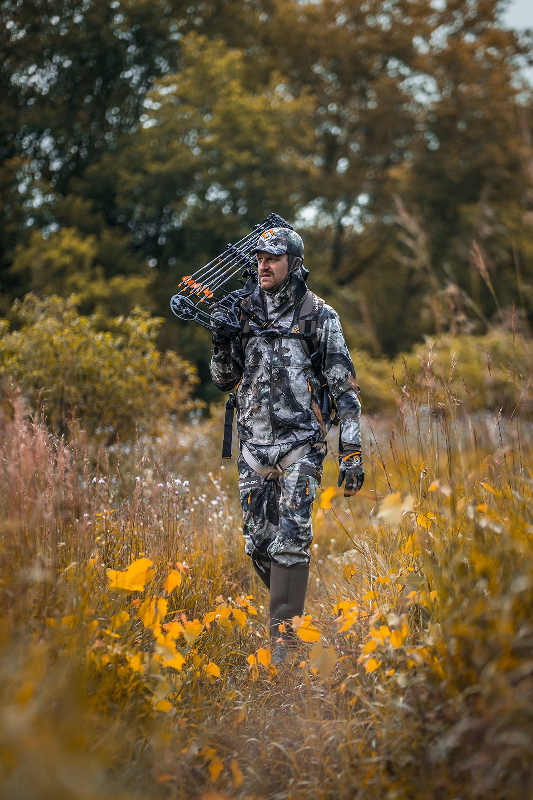 ScentLok Savanna Aero jacket camo pattern showcases concealment in diverse terrains