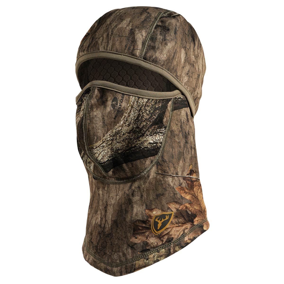 SCENTBLOCKER Shield Series S3 Headcover front view in midseason camo for concealment