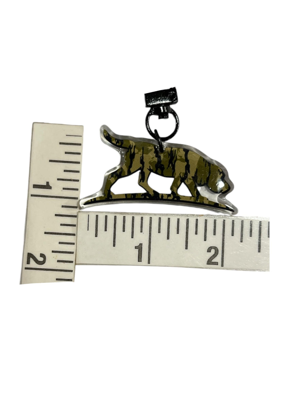 Scent South Dog Key Chain close-up shows camo detail and compact everyday carry.