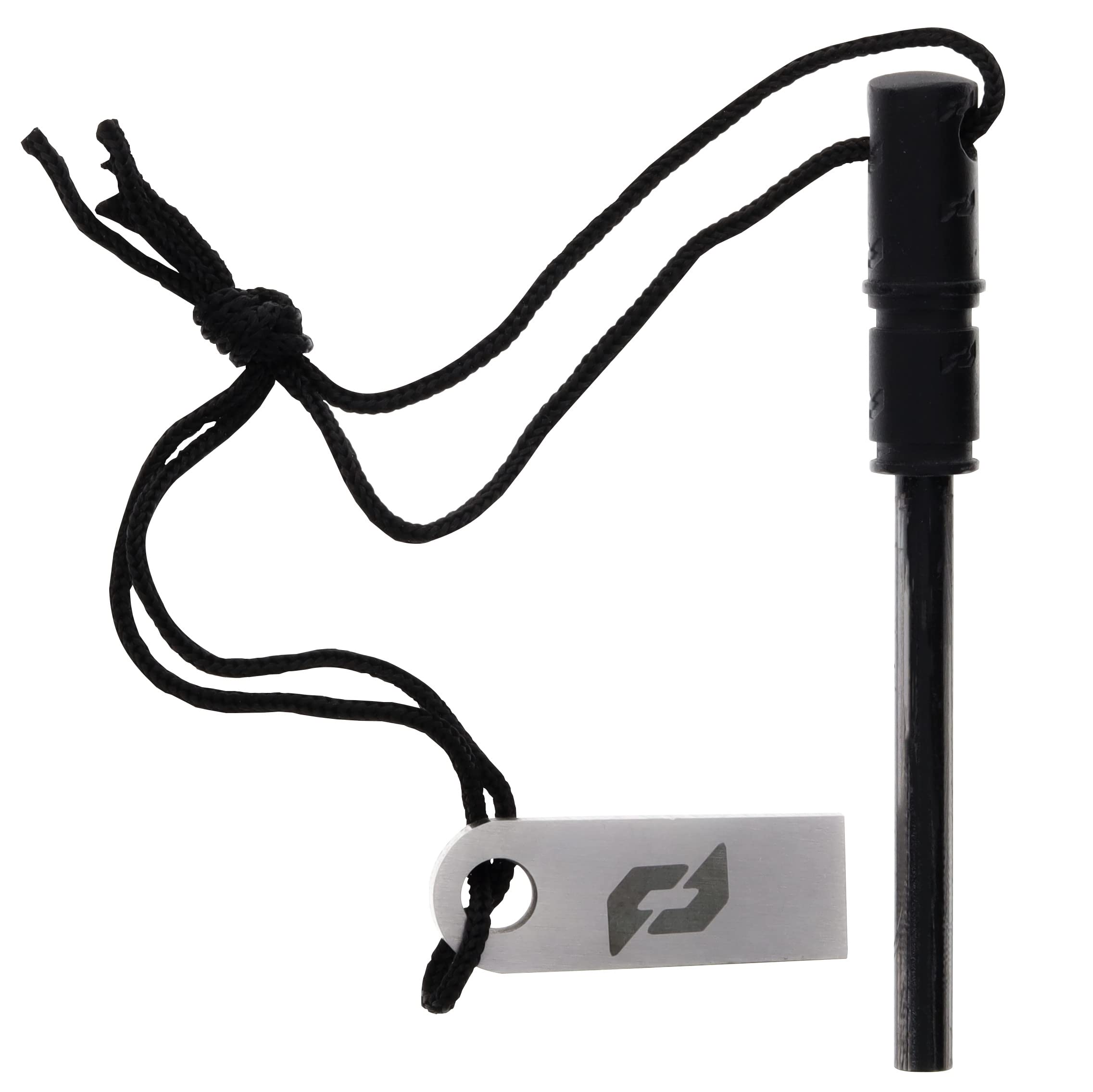 Schrade fire starter with stainless striker for secure starts in damp conditions