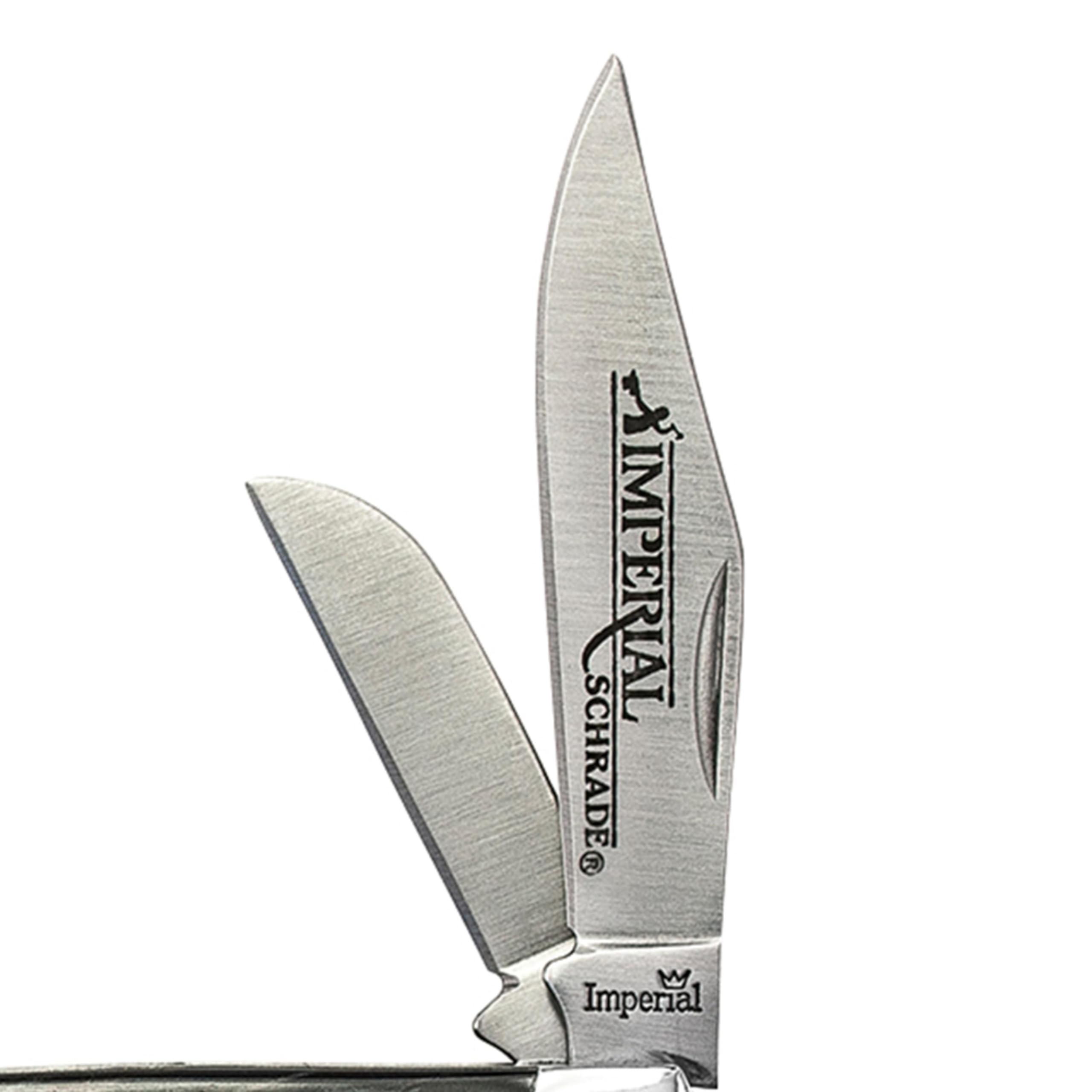 Sheepsfoot blade on Schrade Imperial IMP16S Stockman folding knife