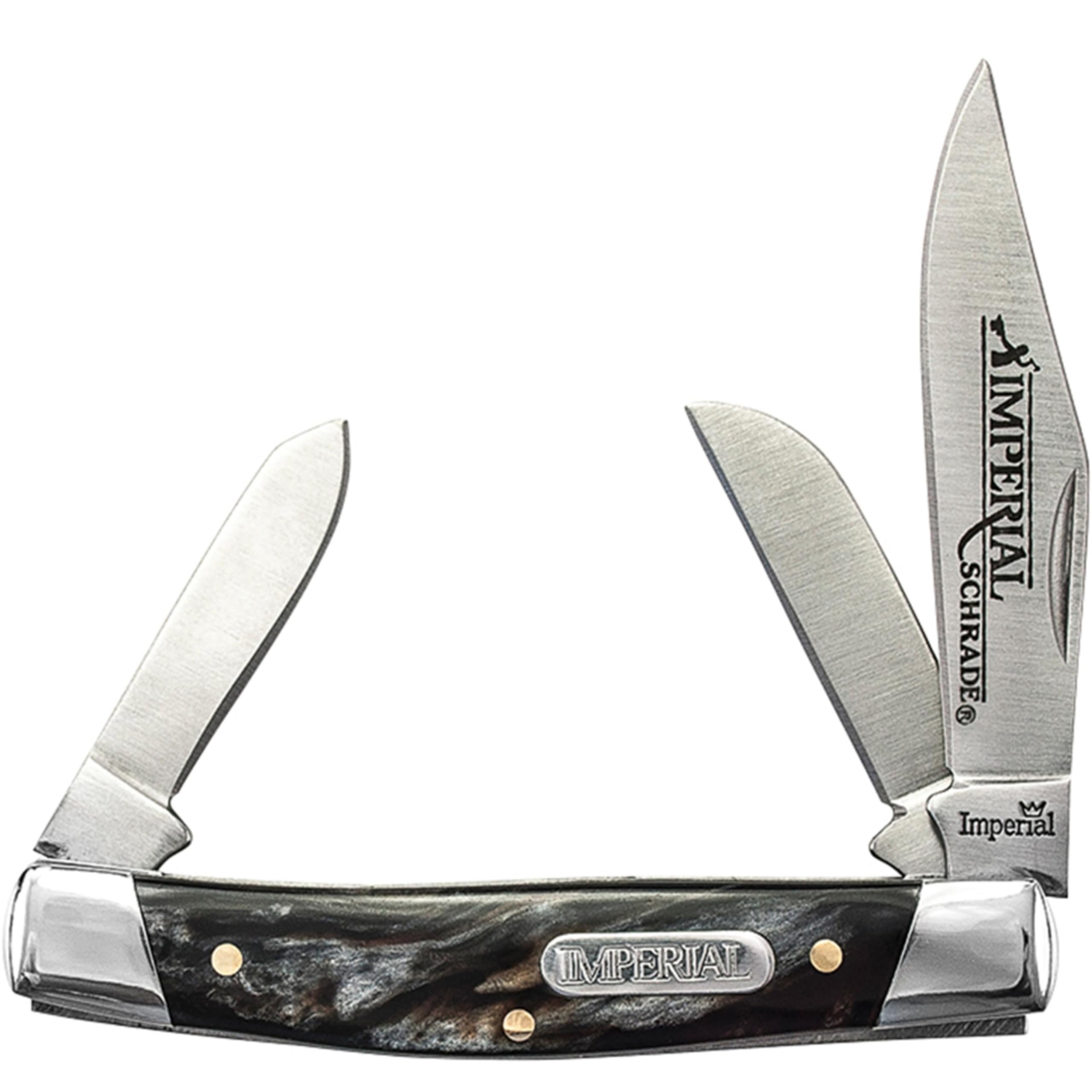 Schrade Imperial IMP16S Stockman folding knife with clip point blade and POM handle