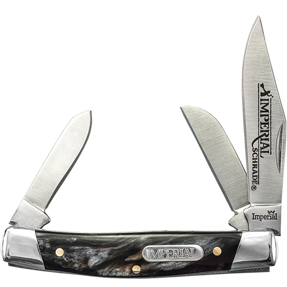 Schrade Imperial IMP16S Stockman folding knife with clip point blade and POM handle