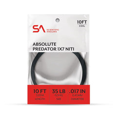 Scientific Anglers 1×7 nickel titanium wire 35lb—corrosion-proof and kink-resistant for rugged rigs
