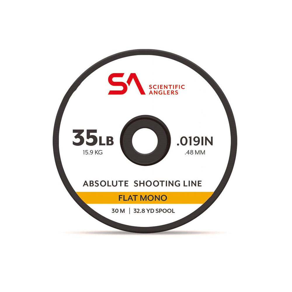 Scientific Anglers Absolute Flat Mono 25lb shooting line for reduced twist and easy tracking