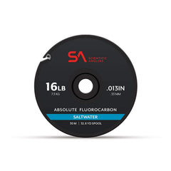 Scientific Anglers Absolute fluorocarbon saltwater tippet 12lb, clear and abrasion resistant for saltwater rigs