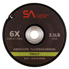 Scientific Anglers Absolute fluorocarbon trout tippet spool for stealthy, precise presentations.