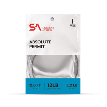 Scientific Anglers Absolute Permit Leader 12lb—permit fishing with high knot strength and low water absorption.