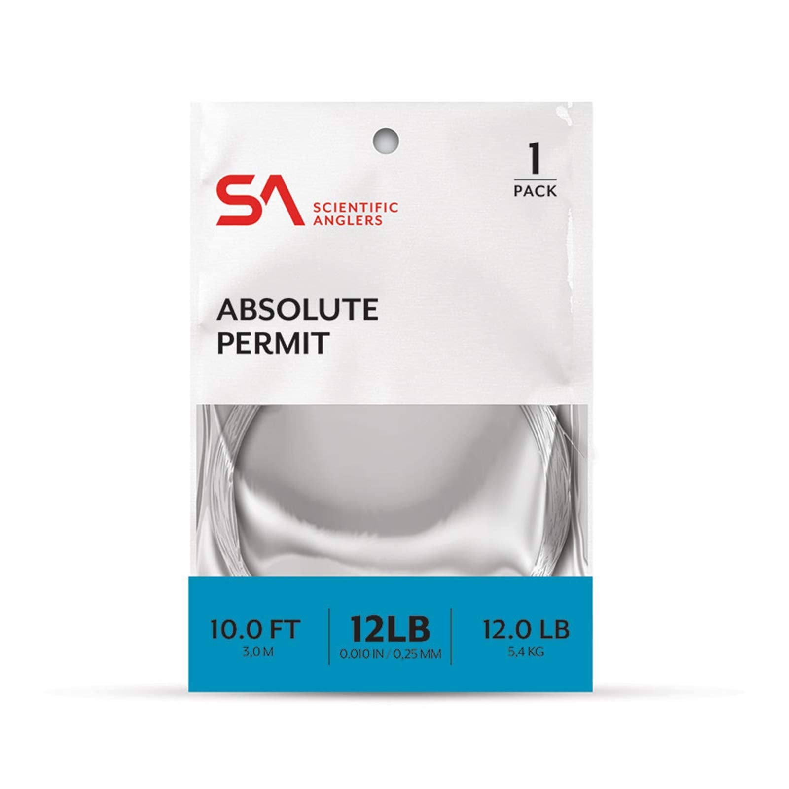 Scientific Anglers Absolute Permit Leader 20lb nylon on the water showing abrasion resistance for permit fishing